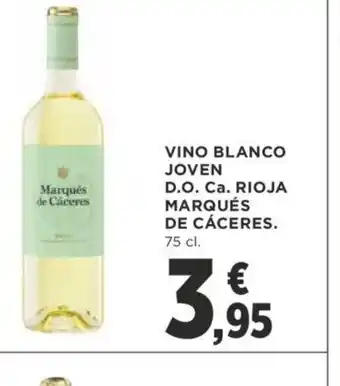 Supercor Vino Blanco Joven D.O Ca Rioja Marqués de Caceres 75cl oferta