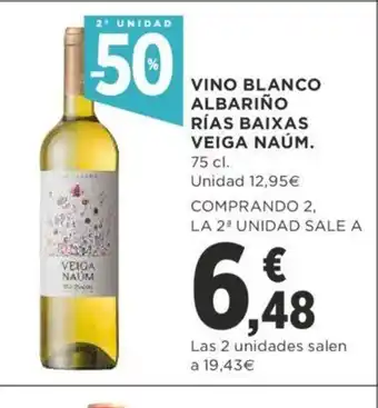Supercor Vino Blanco Albarino Rias Baixas Veiga Naum 75cl oferta