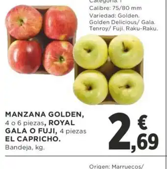 Supercor Manzana Golden Royal Gala o Fuji El Capricho oferta