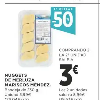 Supercor Nuggets de Merluza Mariscos Mendez oferta