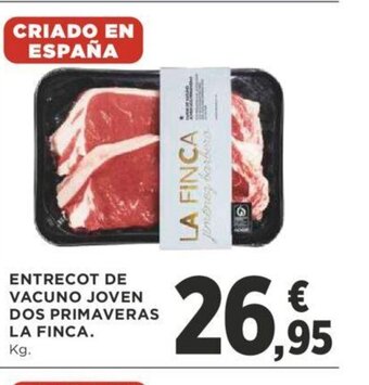 Supercor Entrecot de Vacuno Joven Dos Primaveras La Finca oferta
