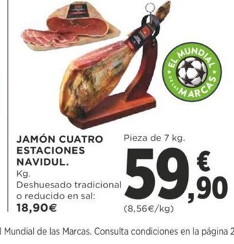 Supercor Jamon Cuatro Estaciones Navidul oferta