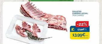 Cash Ecofamilia Chuletas cordero lechal oferta