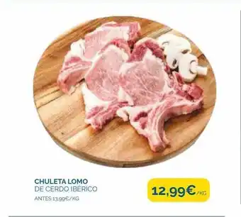 Cash Ecofamilia Chuleta lomo de cerdo ibérico oferta