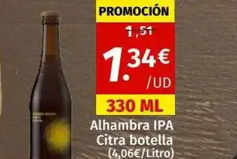 Maskom Supermercados Alhambra ipa citra botella oferta