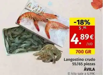 Maskom Supermercados Langostino crudo 55-65 piezas ávila oferta