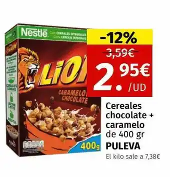 Maskom Supermercados Cereales chocolate + caramelo de puleva oferta