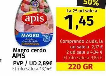 Maskom Supermercados Magro cerdo apis oferta