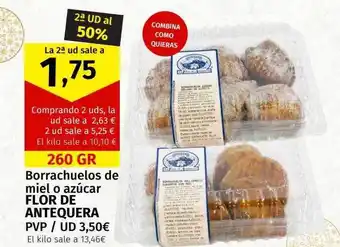 Maskom Supermercados 2a ud al 50% borrachuelos de miel o azúcar flor de antequera oferta