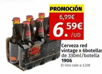 Maskom Supermercados Cerveza red vintage x 6botellas oferta