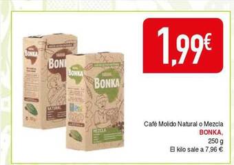 Masymas Café molido natural o mezcla bonka oferta
