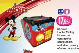 Juguetilandia Hucha mickey mouse, con contraseña configurable melodias luces y efectos de sonido oferta
