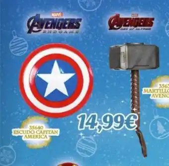 Juguetilandia Escudo capitan america martillo avengers oferta