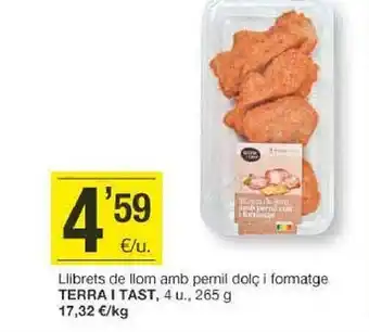 BonpreuEsclat Librets de llom amb pernil dolç i formatge terra i tast oferta