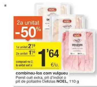 BonpreuEsclat 2a unitat -50% pernil cuit extra pit d'indiot o pit de pollastre delizias noel oferta