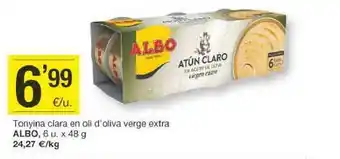 BonpreuEsclat Tonyina clara en oli d'oliva verge extra albo oferta
