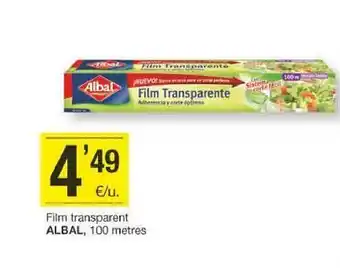 BonpreuEsclat Film transparent albal 100 metres oferta