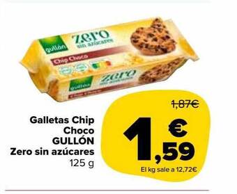 Carrefour Market Galletas chip choco gullón zero sin azúcares oferta