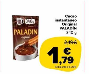 Carrefour Market Cacao instantáneo original paladín oferta