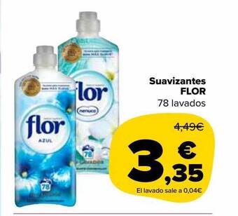 Carrefour Market Suavizantes flor 78 lavados oferta