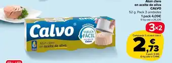 Carrefour Market Atún claro en aceite de oliva calvo pack 3 oferta