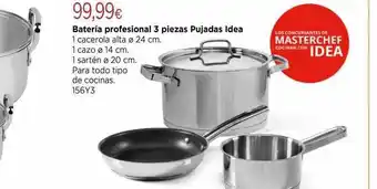 Cadena88 Bateria profesional 3 piezas pujadas idea oferta