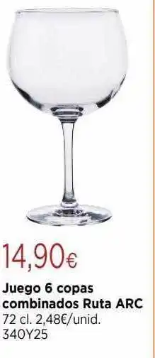 Cadena88 Juego 6 copas combinados ruta arc oferta