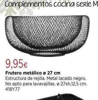 Cadena88 Frutero metálico ø 27 cm oferta