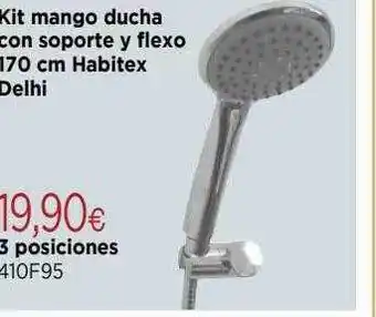 Cadena88 Kit mango ducha con soporte y vlexo 170cm habitex delhi oferta