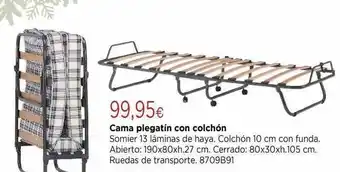 Cadena88 Cama plegatín con colchón oferta
