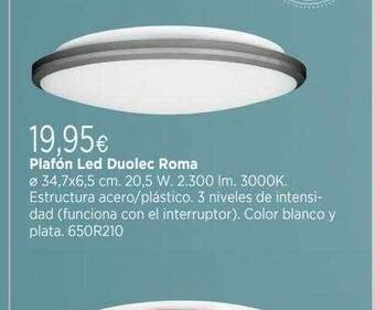 Cadena88 Plafón led duolec roma oferta