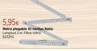 Cadena88 Metro plegable 10 varillas ratio oferta