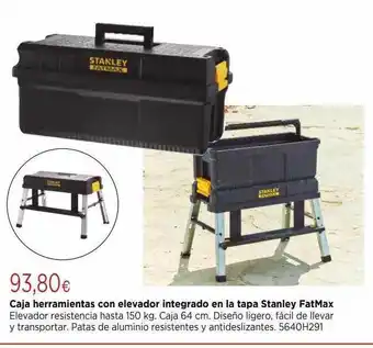 Cadena88 Caja herramientas con elevador integrado en la tapa stanley fatmax oferta