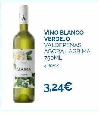 Cash Ecofamilia Vino blanco verdejo valdepeñas agora lagrima oferta