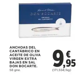 Supercor Anchoas del Cantabrico En Aceite de Oliva Virgen Extra Bajas En Sal Don Bocarte oferta