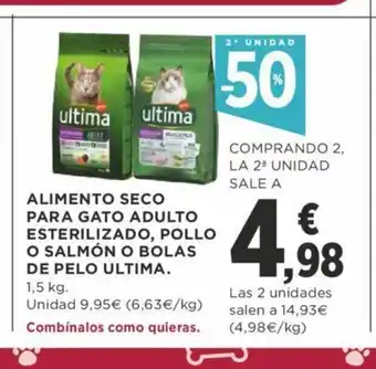 Supercor Alimento Seco Para Gato Adulto Esterilizado Polo o Salmon o Bolas de Pelo Ultima oferta