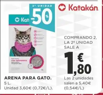 Supercor Arena Para Gato 5L oferta