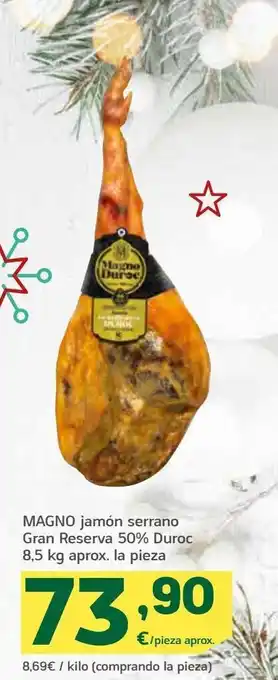 HiperDino Jamón serrano magno oferta
