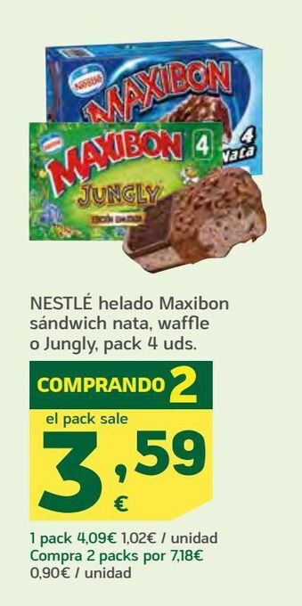 HiperDino Helados nestlé oferta