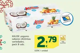 HiperDino Yogur de sabores kalise oferta