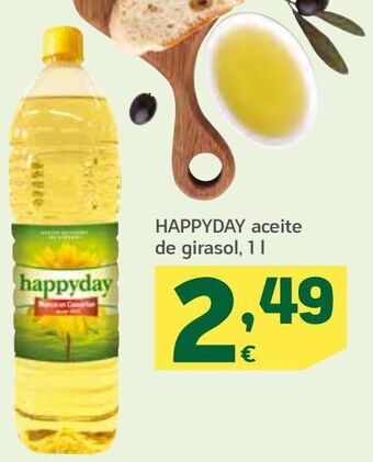 HiperDino Aceite de girasol happyday oferta