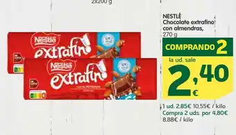 HiperDino Chocolate con almendras nestlé oferta