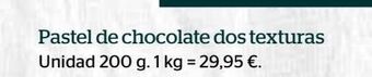 La Sirena Pastel de chocolate oferta