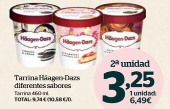 La Sirena Tarrina de helado häagen-dazs oferta