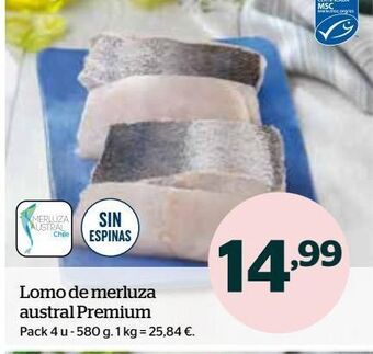 La Sirena Lomos de merluza premium oferta