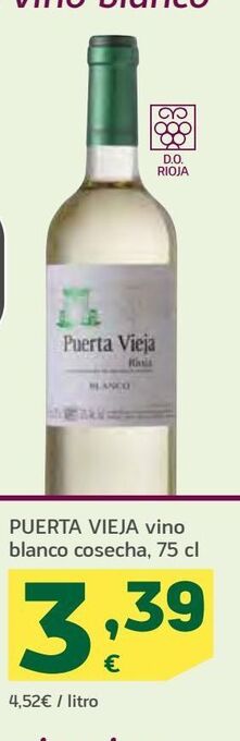 HiperDino Vino blanco puerta vieja oferta