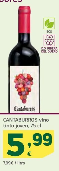 HiperDino Vino tinto oferta