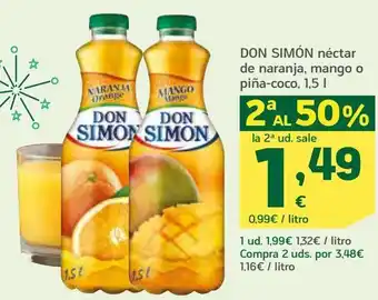 HiperDino Néctar de naranja don simón oferta