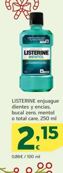HiperDino Listerine enjuague oferta