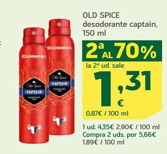 HiperDino Old spice desodorante captain oferta